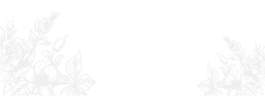 Logo blanc de fleurs Pompes Funèbres Guerif Maduro
